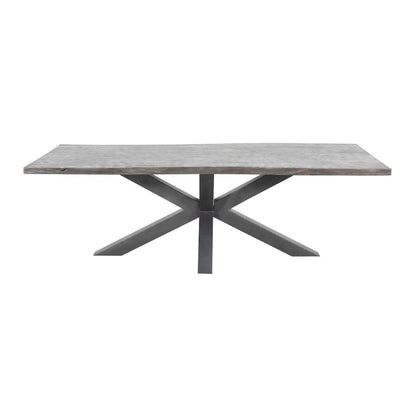 Nordic Ridge 94" Modern Rustic Solid Wood Live Edge Dining Table