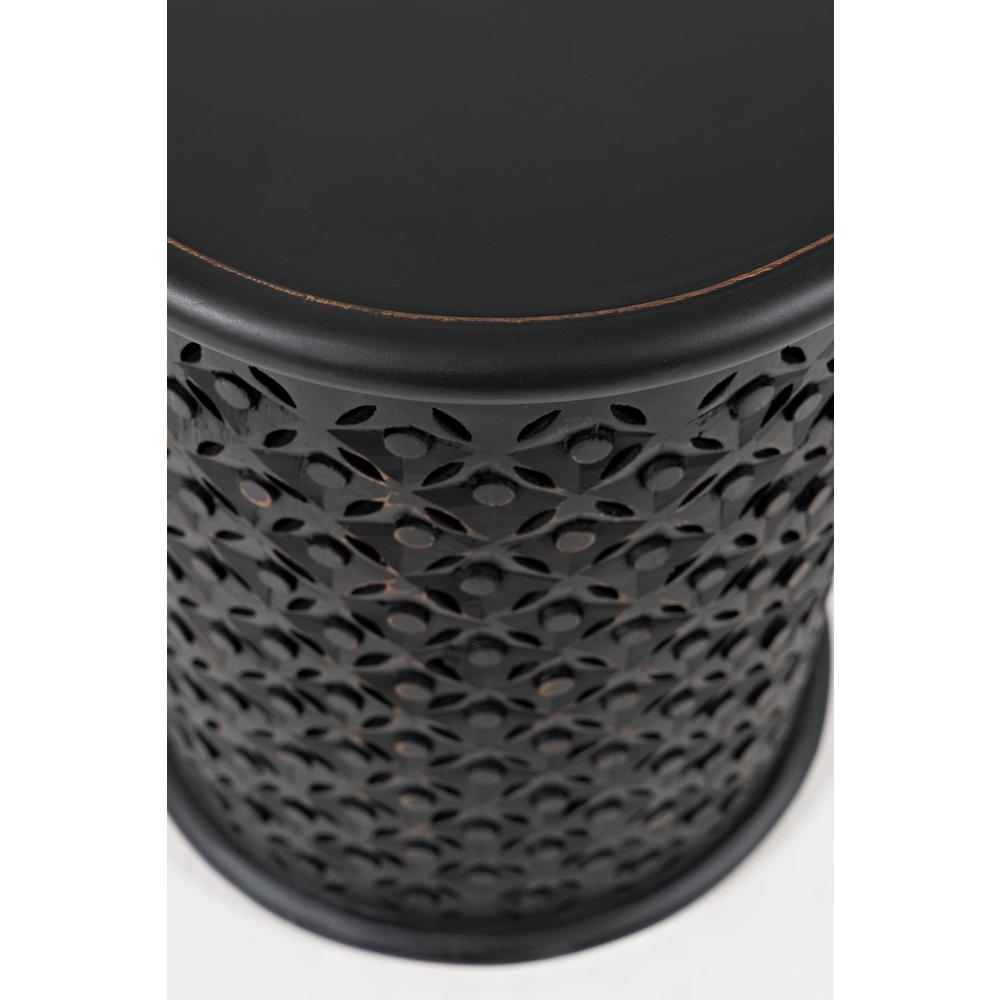 Drum Table Antique Black