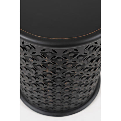 Drum Table Antique Black