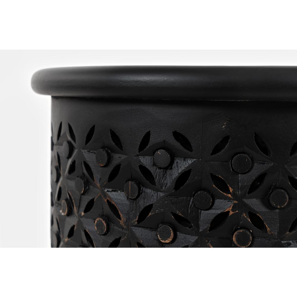 Drum Table Antique Black