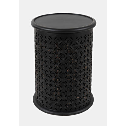 Drum Table Antique Black