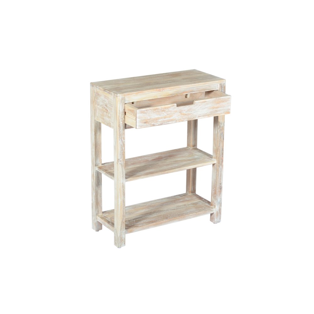 Reynolds Rustic Global Solid Wood 24" Accent Table