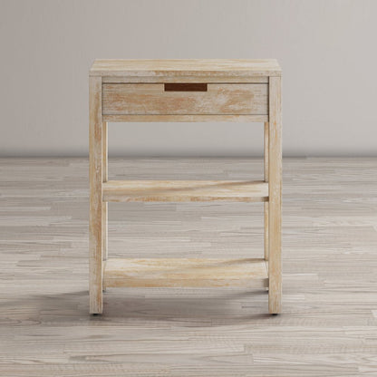 Reynolds Rustic Global Solid Wood 24" Accent Table