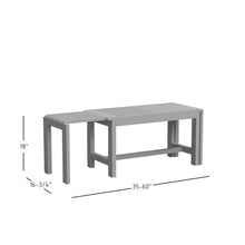 Bradford Modern Extendable Solid Mango Hardwood Bench