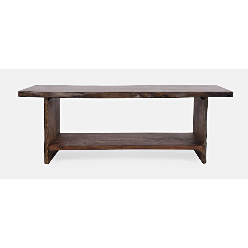 Cooper Modern Live Edge 52" Solid Wood Storage Bench