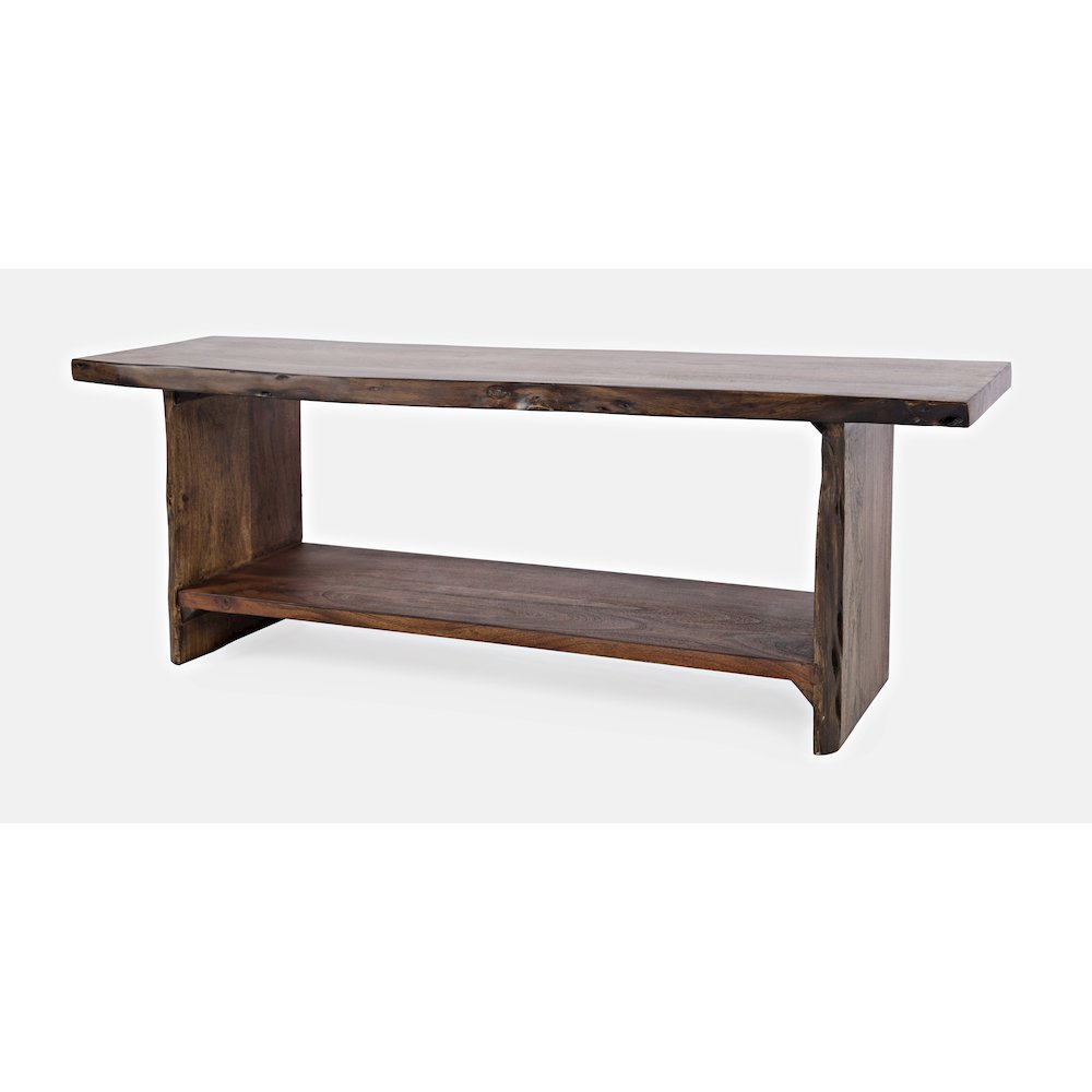 Cooper Modern Live Edge 52" Solid Wood Storage Bench