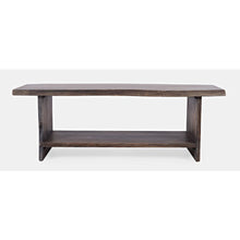 Cooper Modern Live Edge 52" Solid Wood Storage Bench