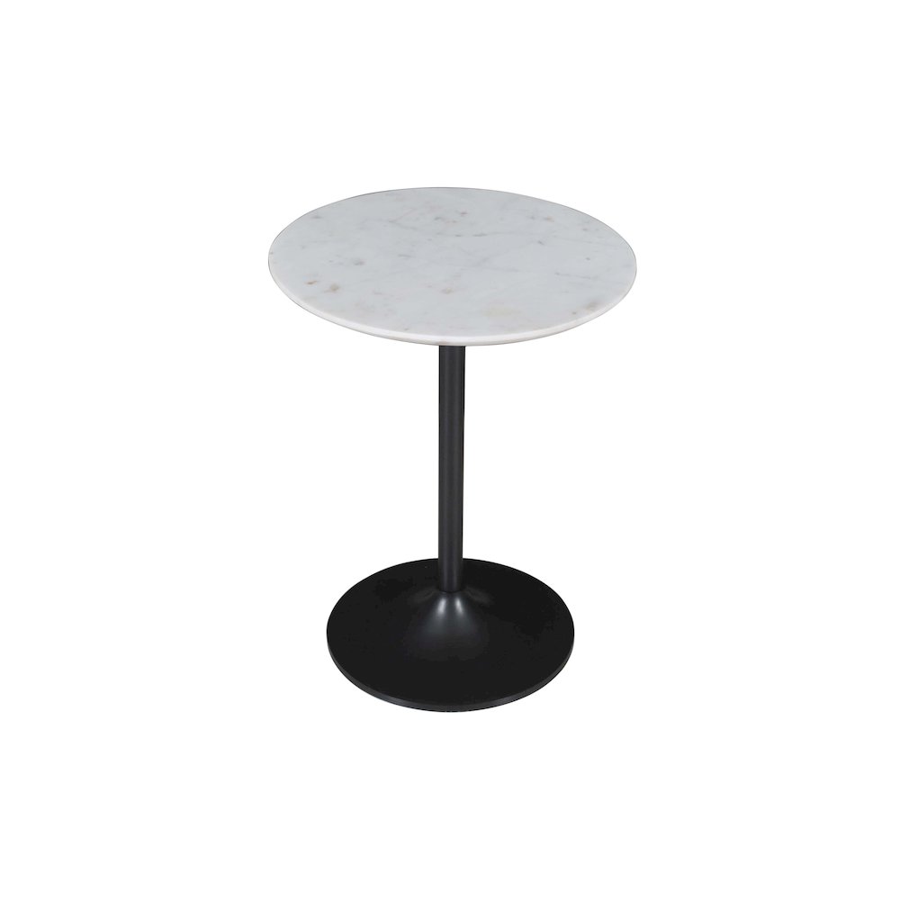 Camille Solid Marble and Iron Modern Luxury Accent Tables (Set of 2)