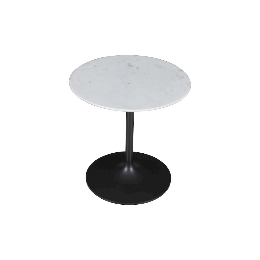 Camille Solid Marble and Iron Modern Luxury Accent Tables (Set of 2)