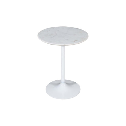 Camille Solid Marble and Iron Modern Luxury Accent Tables (Set of 2)