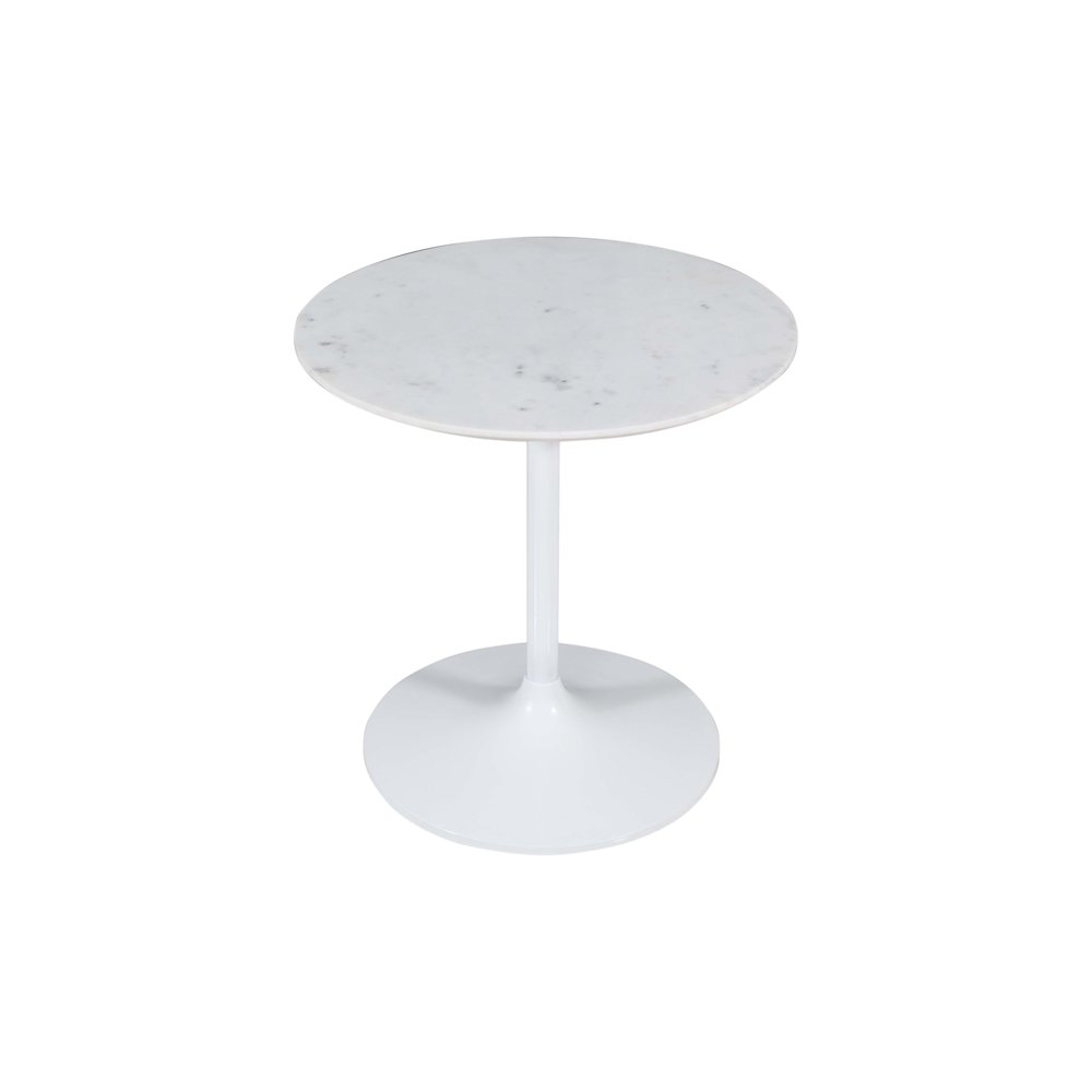 Camille Solid Marble and Iron Modern Luxury Accent Tables (Set of 2)