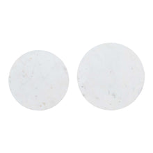 Camille Solid Marble and Iron Modern Luxury Accent Tables (Set of 2)
