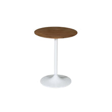 Remy Solid Wood and Iron Modern Pedestal Accent Tables (Set of 2)