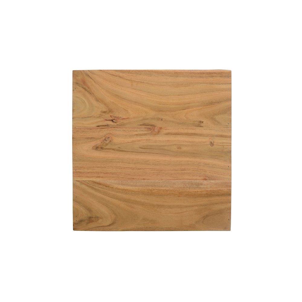 Global Archive Solid Mango Hardwood Modern Angled Jasper Table