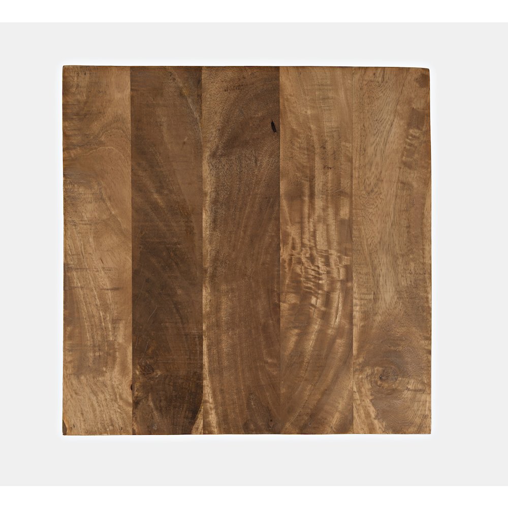 Global Archive Solid Mango Hardwood Modern Angled Jasper Table
