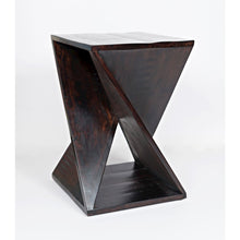 Global Archive Solid Mango Hardwood Modern Angled Jasper Table
