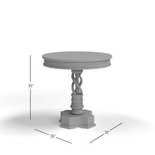Global Archive Hand Carved Solid Mango Wood Pedestal Table