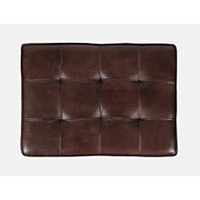 Global Archive Distressed Genuine Leather Ottoman Stool