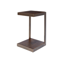Global Archive Distressed Acacia and Stainless Steel "C" Table
