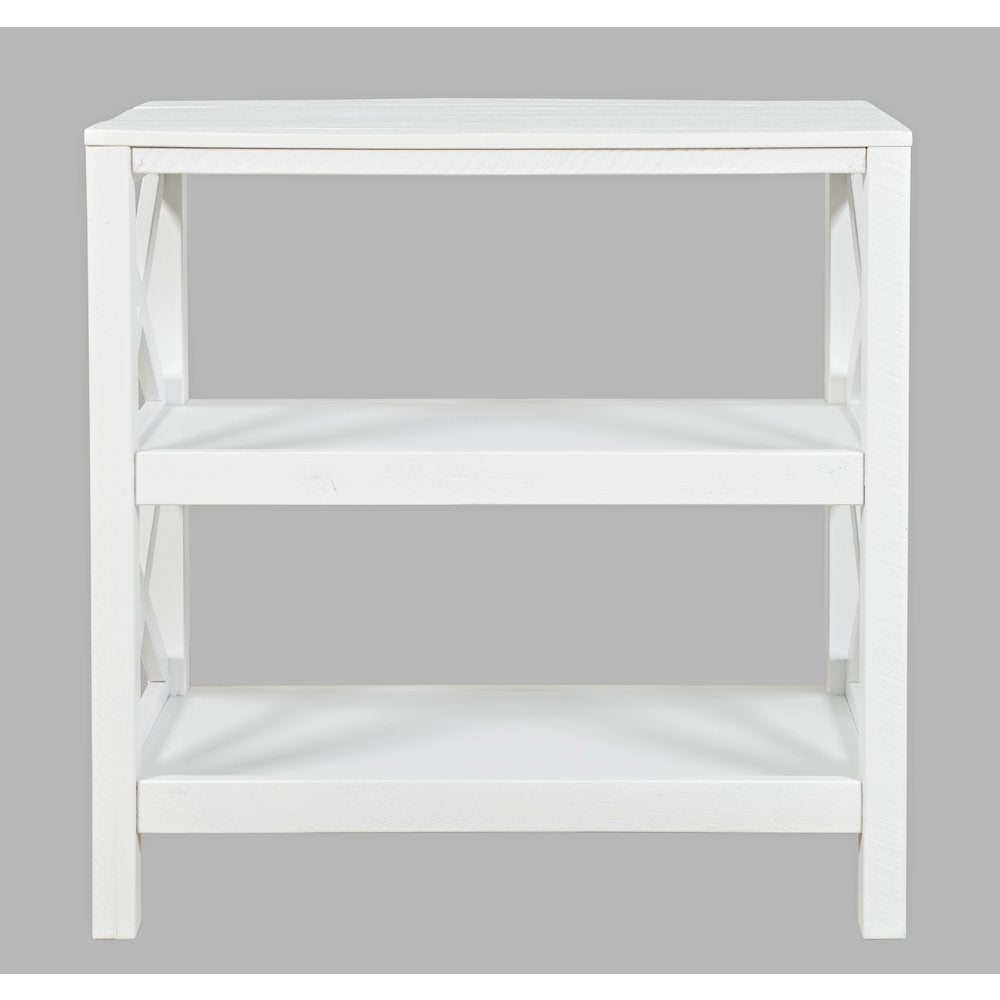 Bridgehampton X-Side Rustic Solid Wood Bookcase