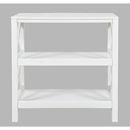 Bridgehampton X-Side Rustic Solid Wood Bookcase