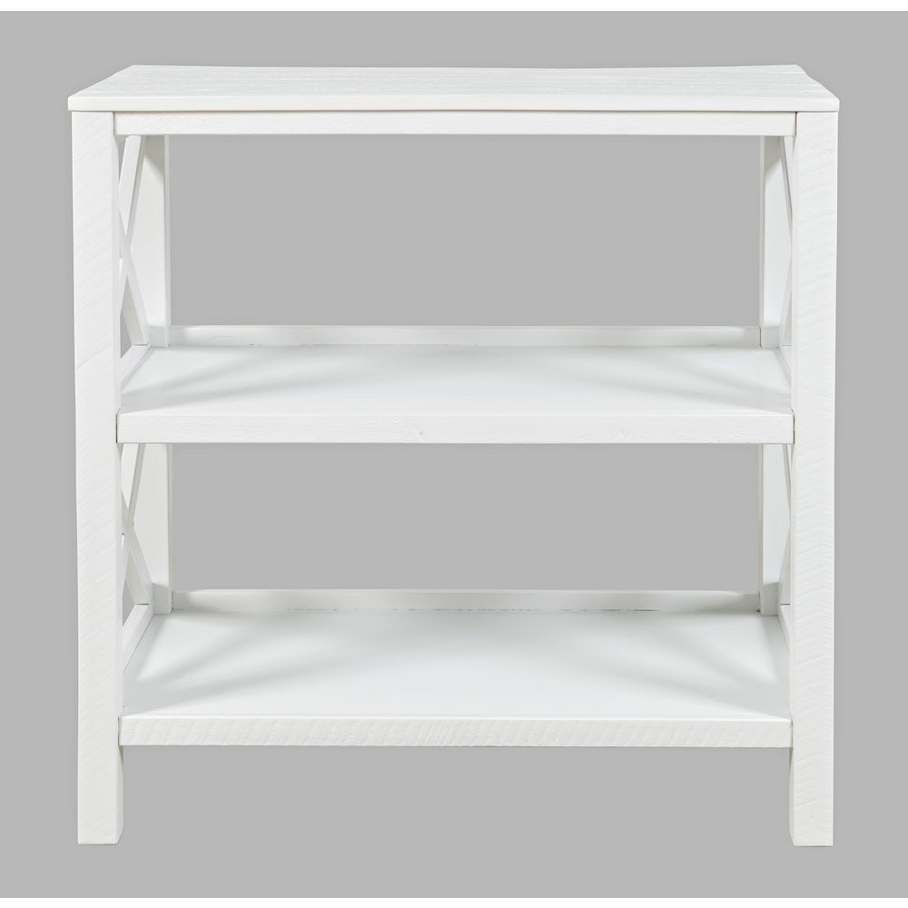 Bridgehampton X-Side Rustic Solid Wood Bookcase