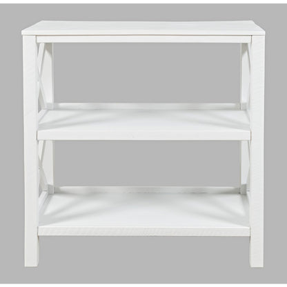 Bridgehampton X-Side Rustic Solid Wood Bookcase