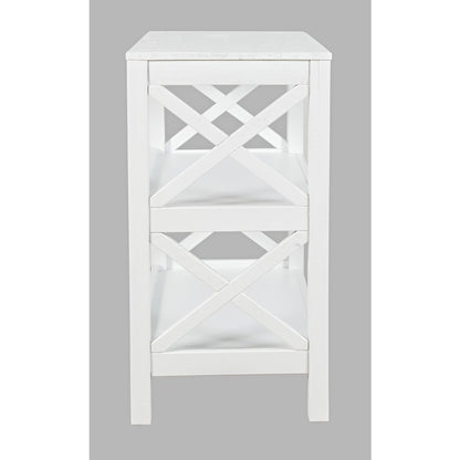 Bridgehampton X-Side Rustic Solid Wood Bookcase