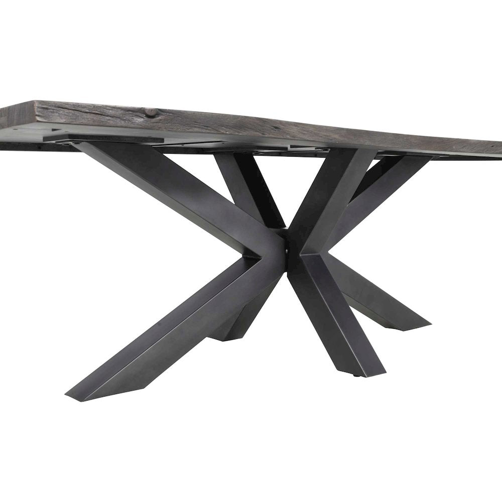 Nordic Ridge 94" Modern Rustic Solid Wood Live Edge Dining Table