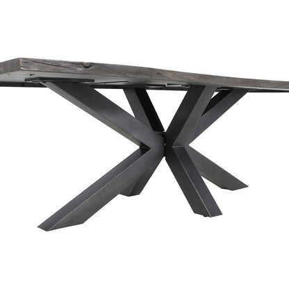 Nordic Ridge 94" Modern Rustic Solid Wood Live Edge Dining Table