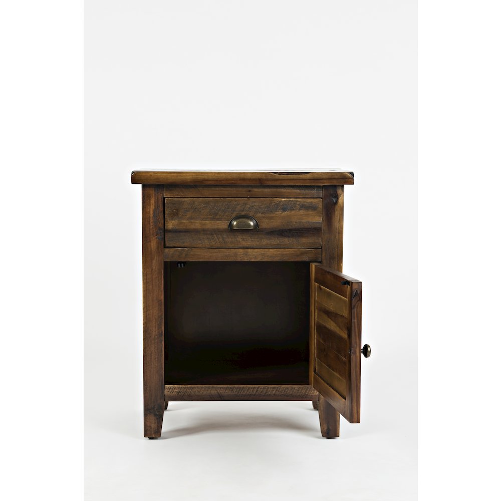 Artisan's Craft Rustic Farmhouse Distressed Solid Wood Accent Table