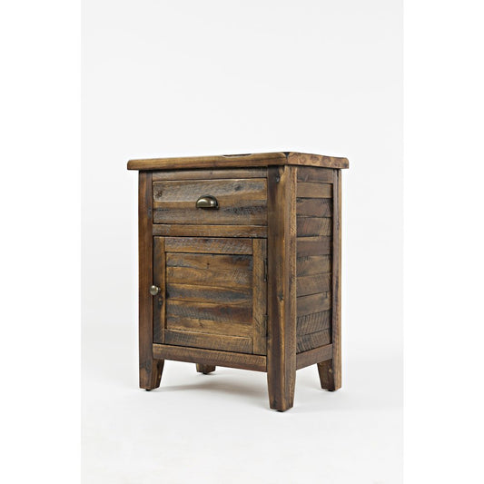 Artisan's Craft Rustic Farmhouse Distressed Solid Wood Accent Table