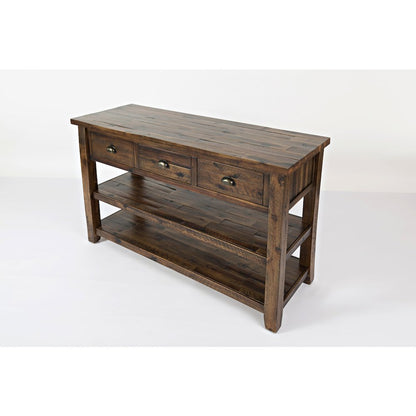 Artisan's Craft Rustic Farmhouse Distressed Solid Wood 50" Sofa Table