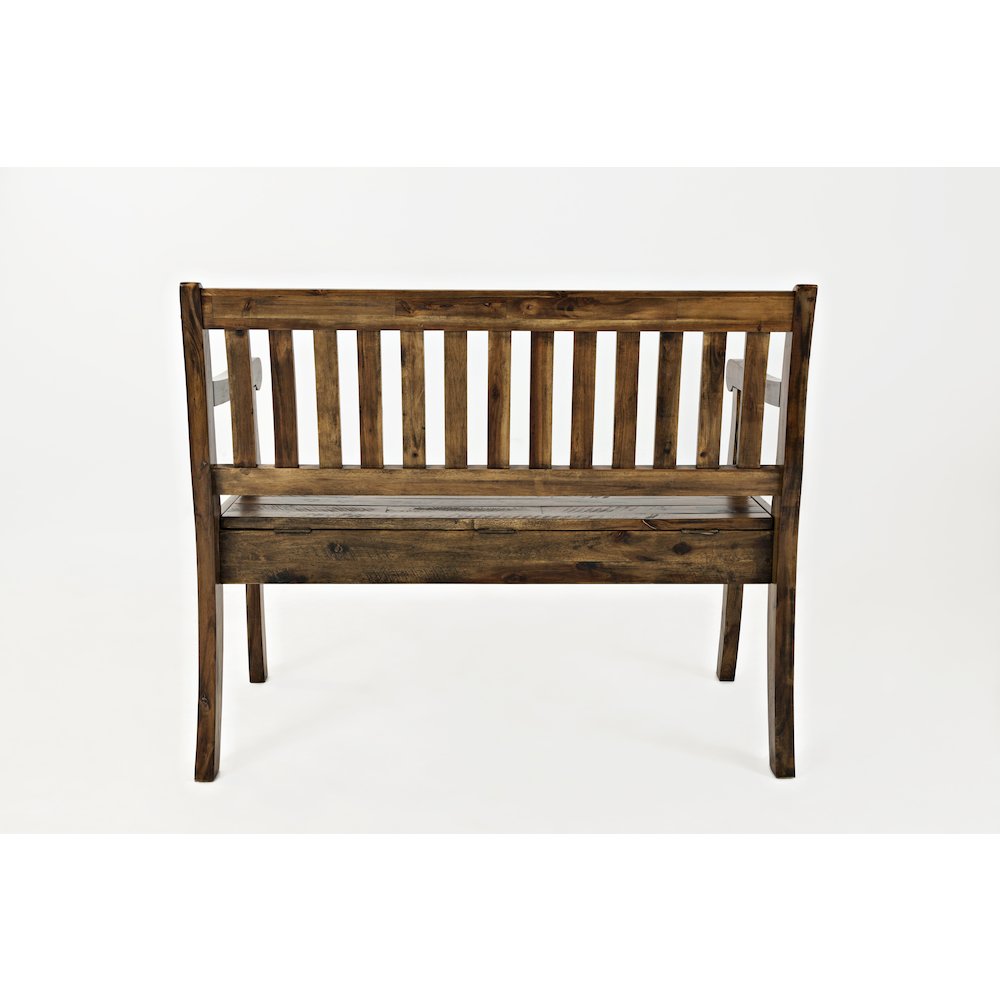 Artisan's Craft 42" Rustic Farmhouse Distressed Solid Wood Storage Bench