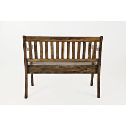 Artisan's Craft 42" Rustic Farmhouse Distressed Solid Wood Storage Bench