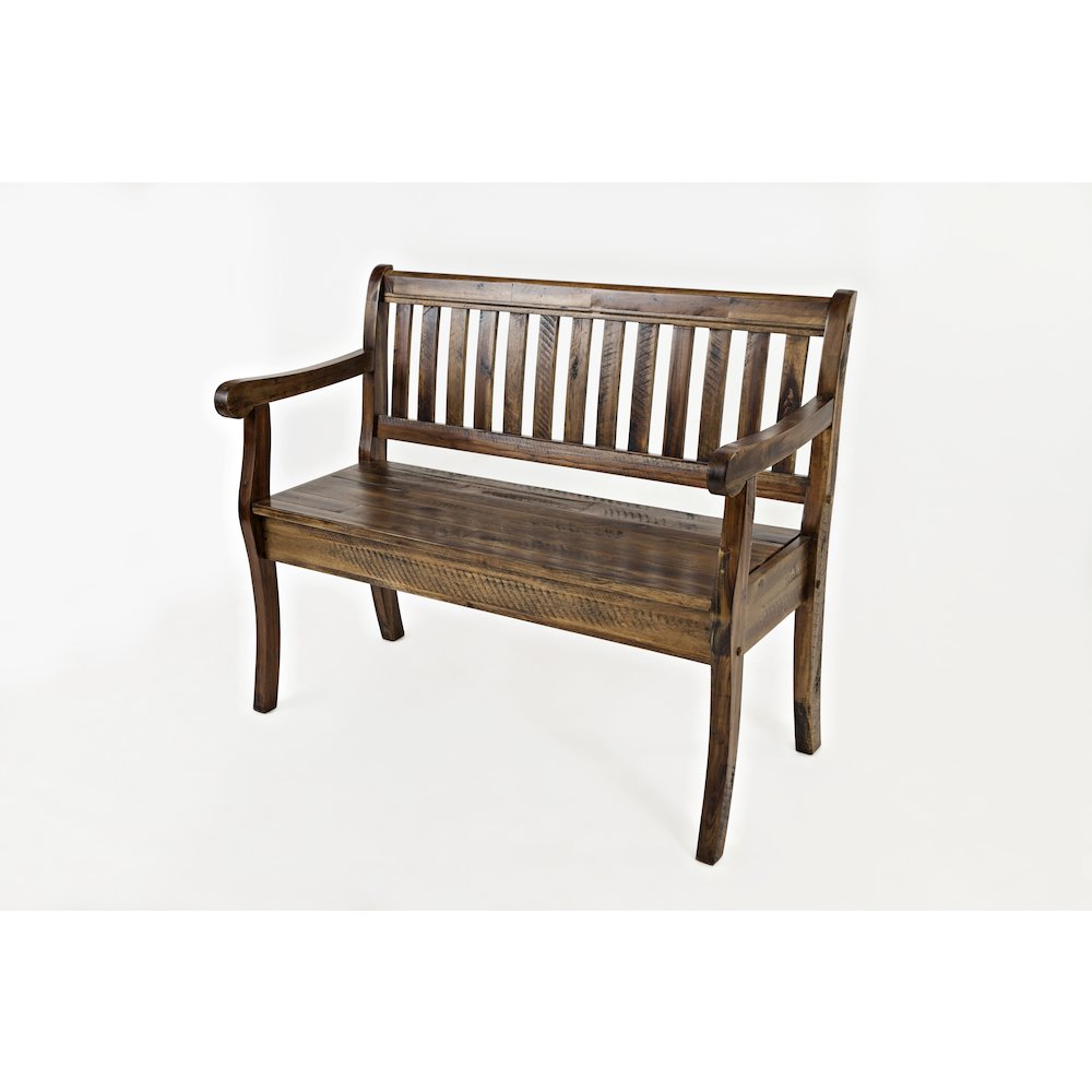Artisan's Craft 42" Rustic Farmhouse Distressed Solid Wood Storage Bench
