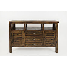 50" Rustic Farmhouse Solid Wood Distressed Media Console TV Stand