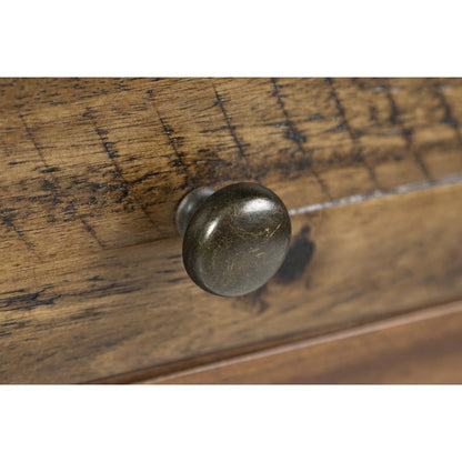 Artisan's Craft Rustic Farmhouse Distressed Acacia 5-Drawer Desk