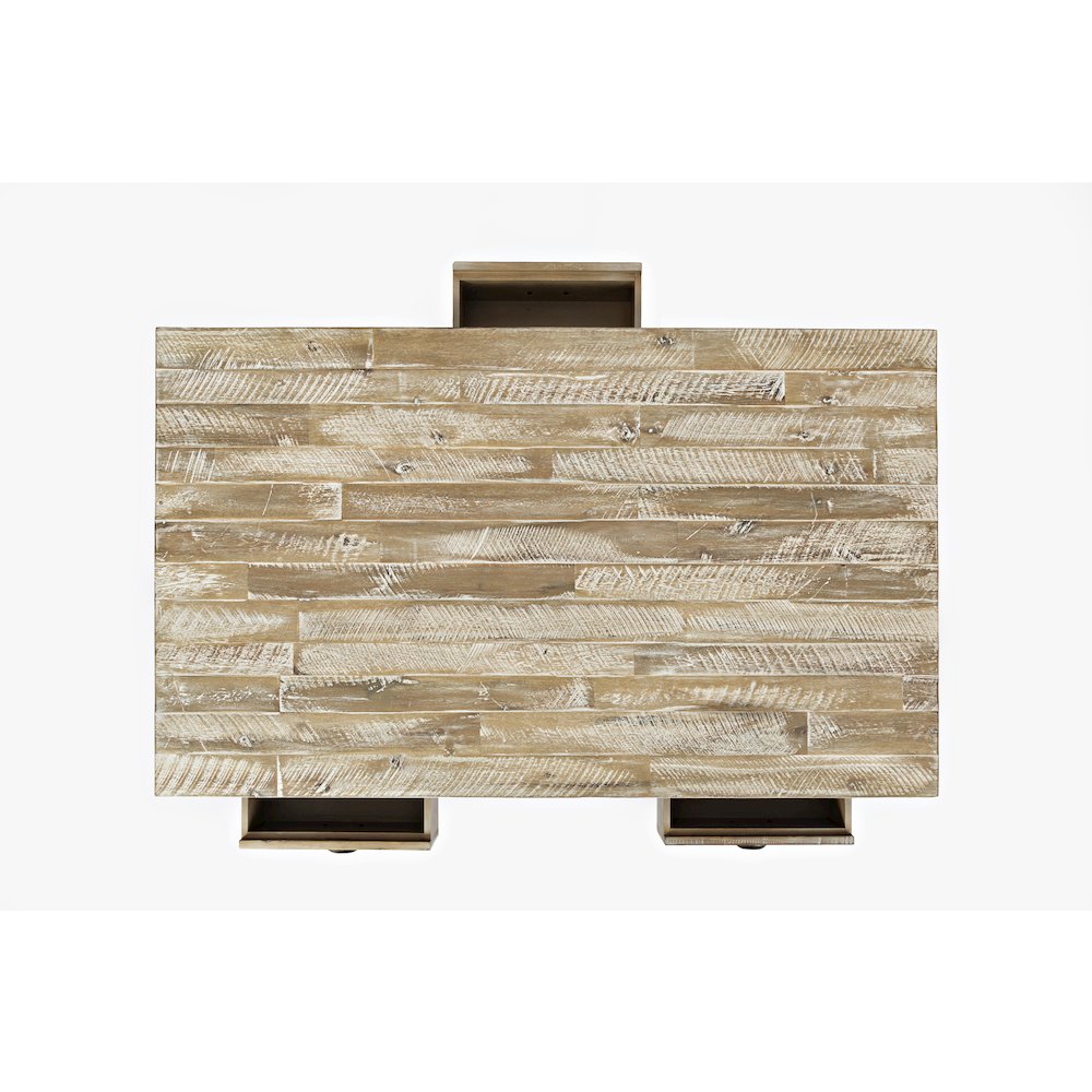 Artisan's Craft Rustic Farmhouse Distressed Solid Wood Coffee Table