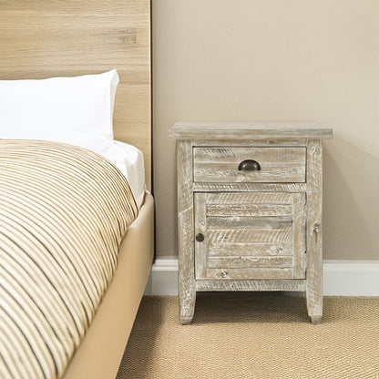 Artisan's Craft Rustic Farmhouse Distressed Solid Wood Accent Table