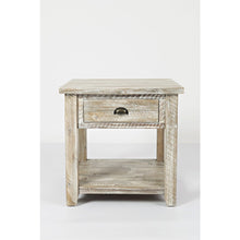 Artisan's Craft Rustic Farmhouse Distressed Solid Wood End Table