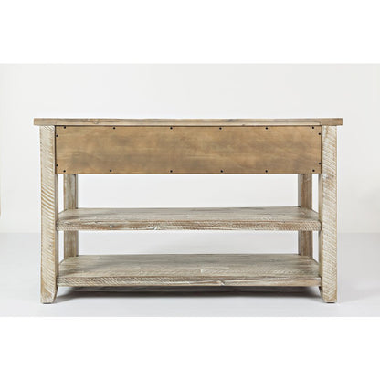 Artisan's Craft Rustic Farmhouse Distressed Solid Wood 50" Sofa Table