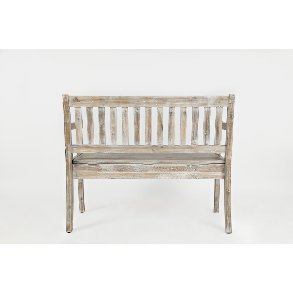 Artisan's Craft 42" Rustic Farmhouse Distressed Solid Wood Storage Bench