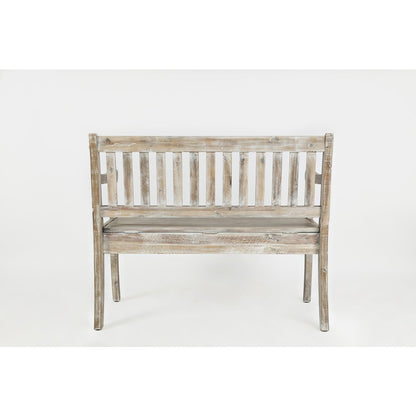 Artisan's Craft 42" Rustic Farmhouse Distressed Solid Wood Storage Bench