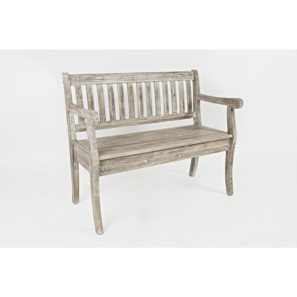 Artisan's Craft 42" Rustic Farmhouse Distressed Solid Wood Storage Bench