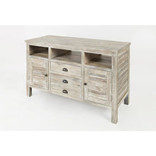 50" Rustic Farmhouse Solid Wood Distressed Media Console TV Stand