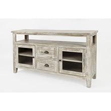 54" Rustic Farmhouse Solid Wood Distressed Media Console TV Stand