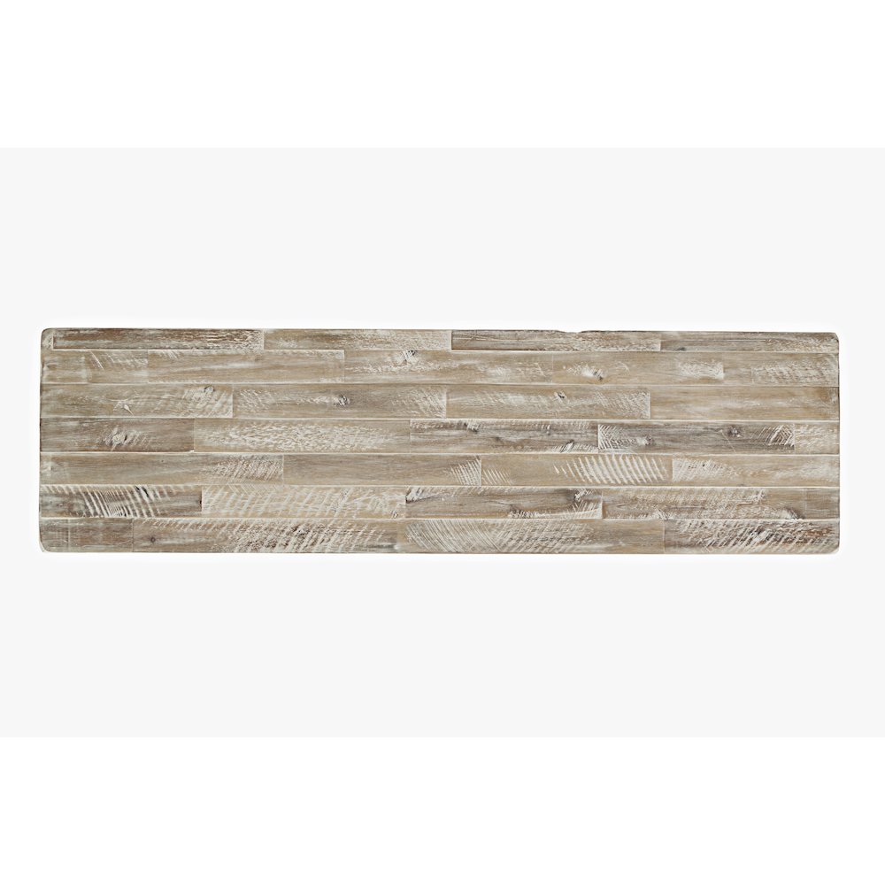54" Rustic Farmhouse Solid Wood Distressed Media Console TV Stand