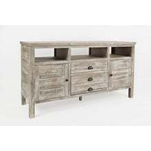 60" Rustic Farmhouse Solid Wood Distressed Media Console TV Stand