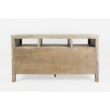 60" Media Console - Washed Grey